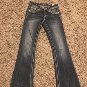 Miss Me Girls Size 8 Jeans Denim Pants Flare